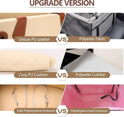 Center Console Dog Car Seat Pet Car Seats 20 Lbs