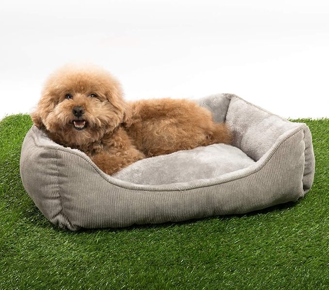 Hollypet Rectangle Plush Dog Cat Bed Self-warming Pet Bed
