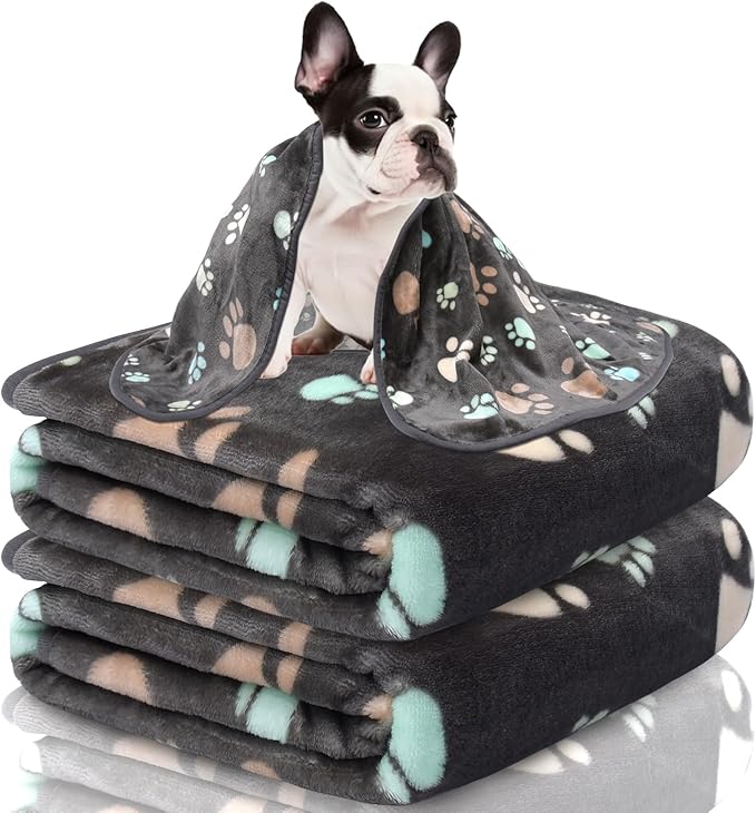 Blankets for Dogs 3 Pack 30" x 20",Cute Paw