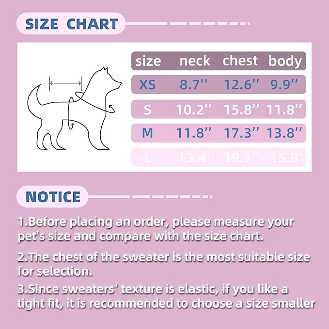 Dog Pullover Sweater