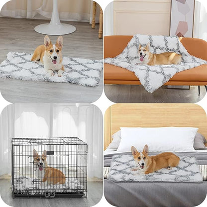 PJYuCien Fluffy Fleece Calming Pet Throw Blanket 16 * 24", Machine