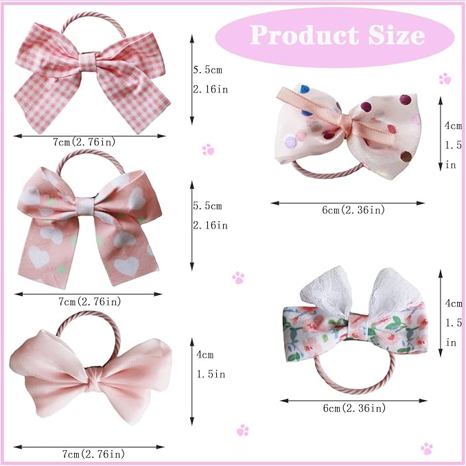 Dog Hair Bows 20pcs Cute