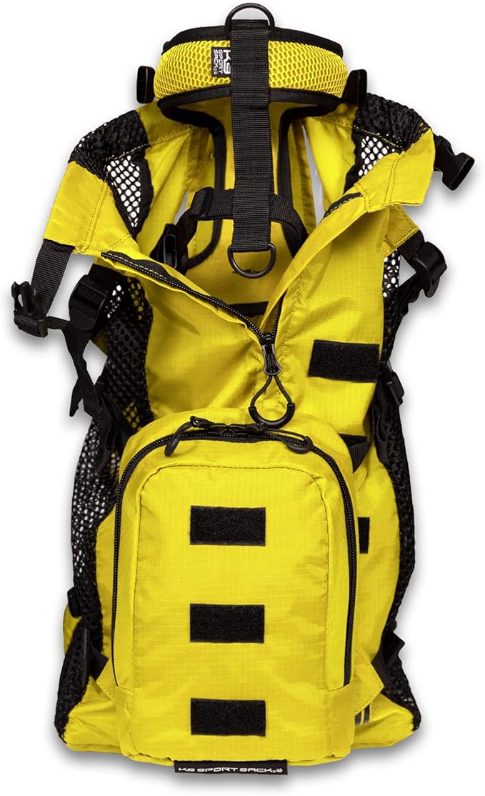 K9 Sport Sack Walk-On | Dog Carrier Dog Backpack with Harness & Storage (Medium, Buttercup Yellow)