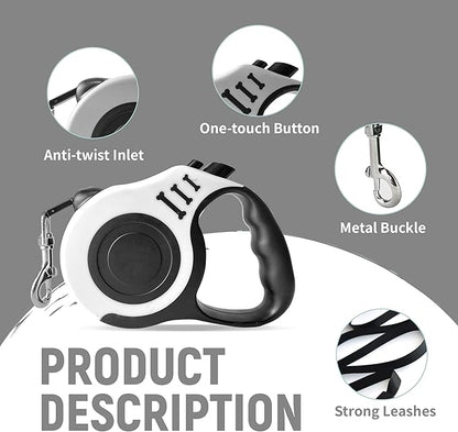 Retractable Dog Leash Automatic Telescopic Tractor Dog Tape 10/16 FT
