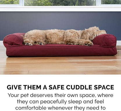 Furhaven Orthopedic Dog Bed for Medium/Small Dogs w/ Removable Bolsters & Washable Cover 35 lbs