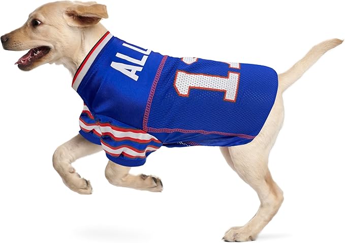 NFLPA Josh Allen PET Jersey, NFL Dog Shirt, Size XX-Large, Buffalo Bills Mesh Jersey for Dogs