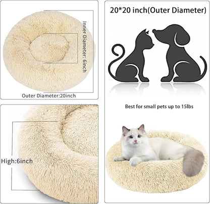 Nisrada Cat Beds for Indoor Cats 20 Inch