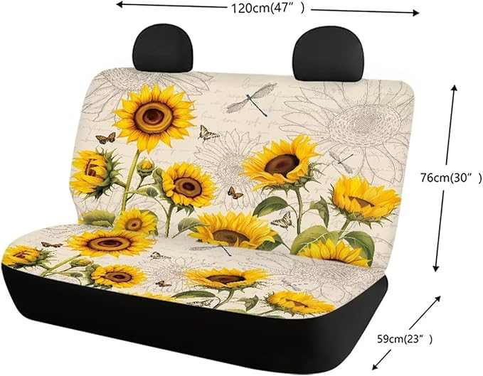 Tupalatus Auto Bench Seat Protector Pet Dog Seat Back Seat Covers Cushion Car Interior Accessories Decoration