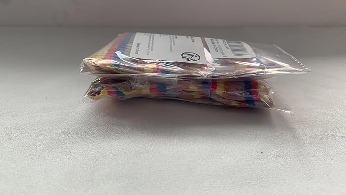 Small Medium Dog Clothes Rainbow Striped Dog Shirts Stretchable Long Sleeve Cat T-Shirt Pet Outfits for Chihuahua Yorkie Teddy (Yellow Edge