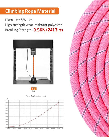 Long Dog Leash for Dog Training 16FT/30FT/50FT/100FT 12LDL-Pink30FT