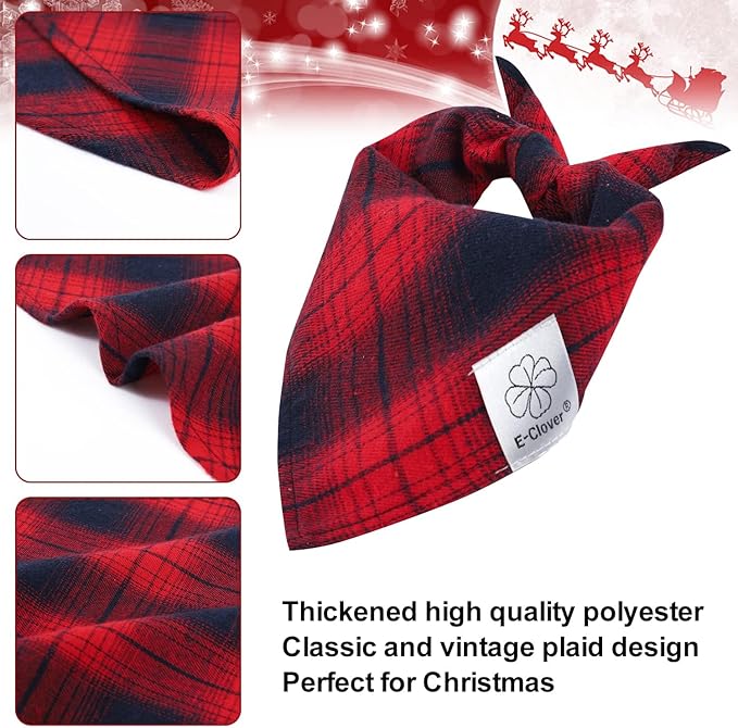 E-Clover Dog Bandanas Girl & Matching Scrunchie Set