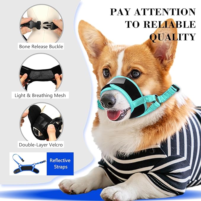 Dog Muzzle (Circumference:5.3''-7.5''in))