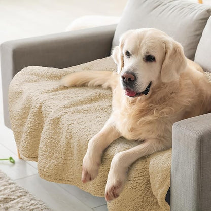 furrybaby Dog Blanket Soft Dog Blankets for Large Dogs Puppy Essentials Washable Sherpa Fleece Cat Blanket 41x65 Inches for Bed Furniture Couch Sofa (X Large