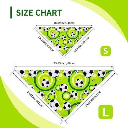 Football Dog Bandanas for Small Dogs Breed Cats 18 Inch 7PCS