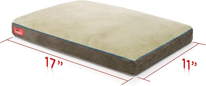 BRINDLE Khaki Shredded Memory Foam Pet Bed