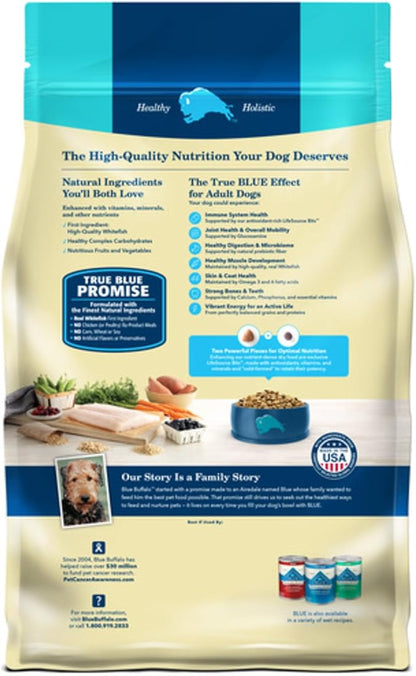 Blue Buffalo Life Protection Formula Adult Dry Dog Food, Helps Build and Maintain Strong Muscles, Made with Natural Ingredients, Fish & Brown Rice Recipe, 34-lb. Bag