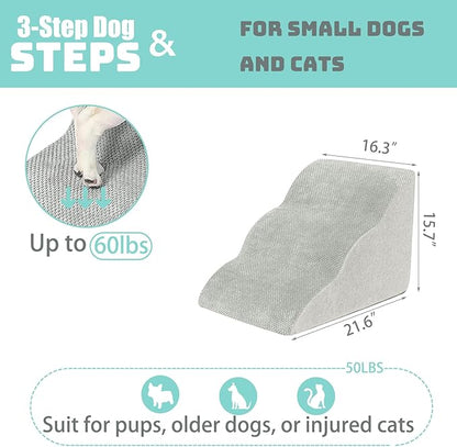 Dog Stairs for Small Dogs 3 Tiers