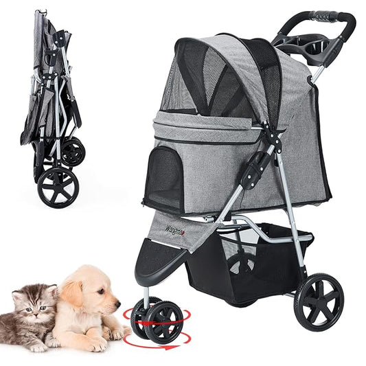 Pet Stroller 3 Wheel,