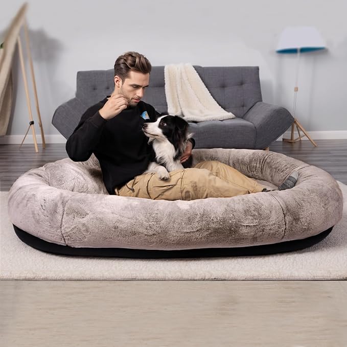 NESTROAD Human Dog Bed 71"x45"x14" Human