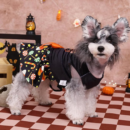 CuteBone Halloween Dog Dresses Velvet Holiday Small Dogs CVA44XS-D