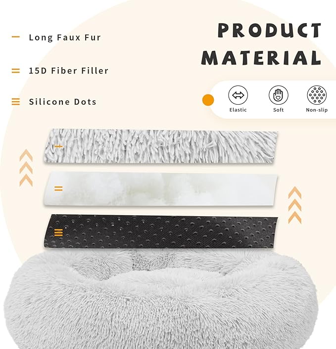 Calming Bed for Dogs 30 Inches Dog Beds