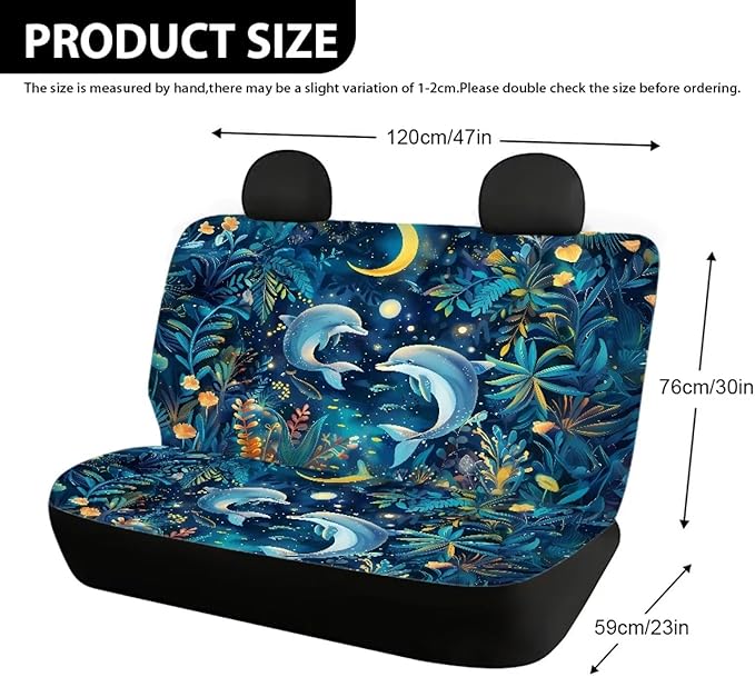 AFPANQZ Moon Dolphin Holiday Starfish Car Seat Cover