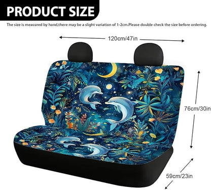 AFPANQZ Moon Dolphin Holiday Starfish Car Seat Cover
