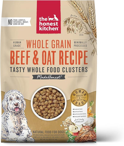 The Honest Kitchen Whole Food Clusters Whole Grain Beef & Oat Dry Dog Food, 20 lb Bag