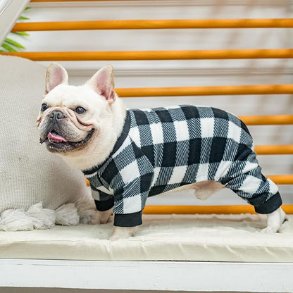 SCENEREAL Dog Pajamas for Small to Large Dogs Soft Pet Sweater Clothes Warm Puppy Onesie Outfits for Doggie Winter Christmas