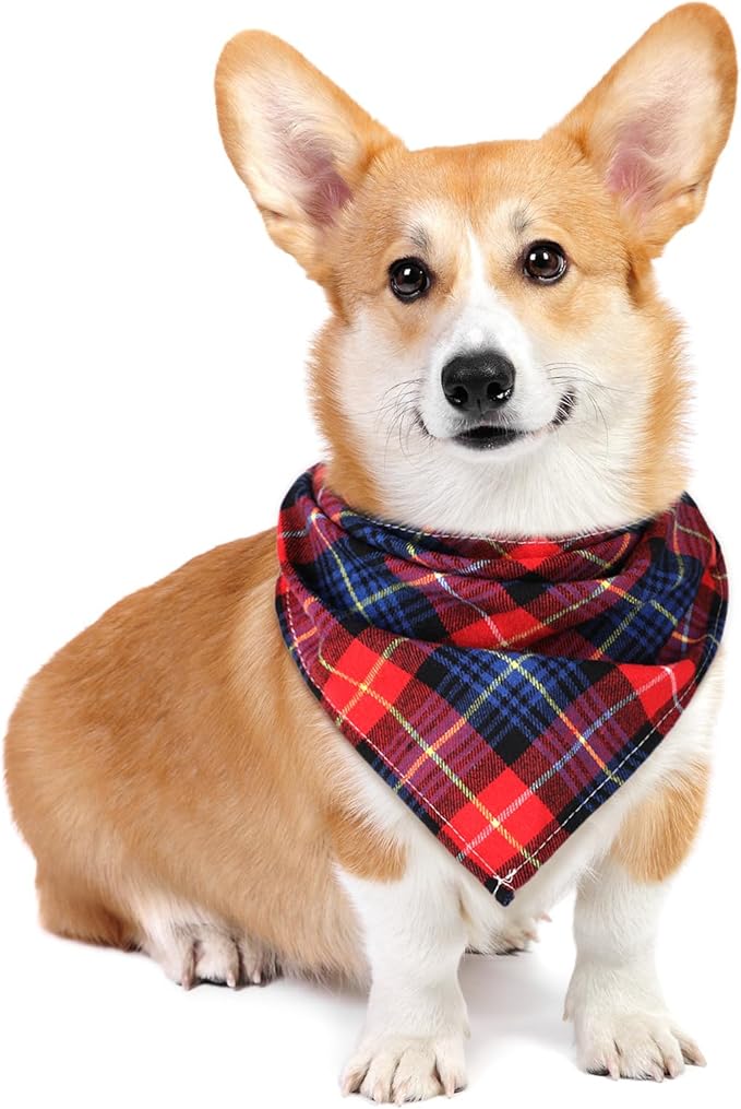 Christmas Dog Bandanas 6 Pieces Style,22 Inch)
