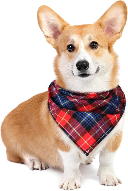 Christmas Dog Bandanas 6 Pieces Style,22 Inch)