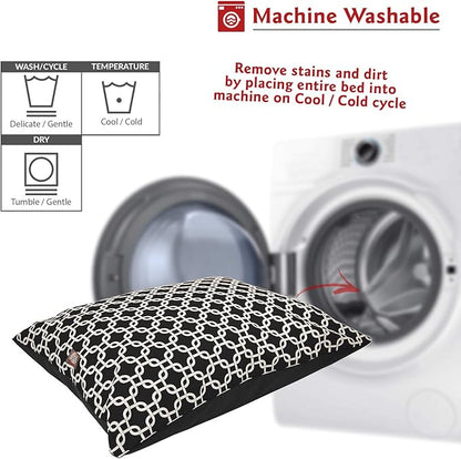 Majestic Pet Rectangle Medium Dog Bed Washable – Non Slip Comfy Pet Bed – Dog Crate Bed Super Value Pillow Dog Bed – Dog Kennel Bed for Sleeping 35 x 28 Inch
