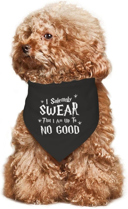 I Solemnly Swear I Am Up to No Good Dog Bandana