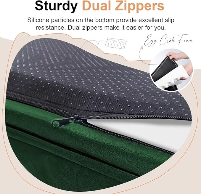 Large Dog Bed Orthopedic Washable: Jumbo Dog Bed Bolster Extra Large Dogs Egg Crate Foam Sofa Couch Waterproof Removable Cover