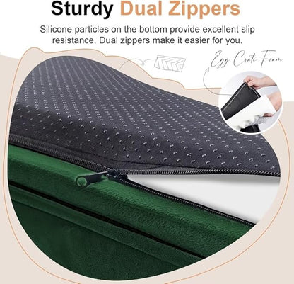 Large Dog Bed Orthopedic Washable: Jumbo Dog Bed Bolster Extra Large Dogs Egg Crate Foam Sofa Couch Waterproof Removable Cover