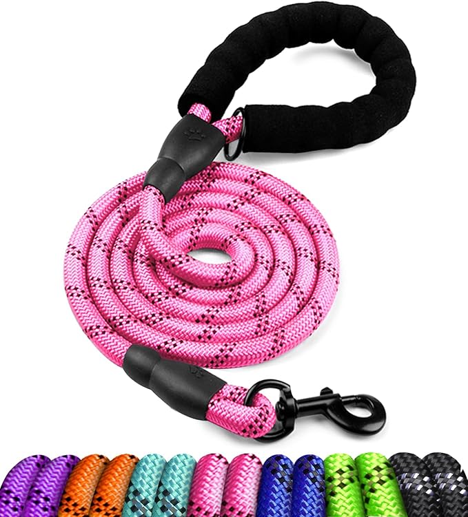 COOYOO Dog Leash 5/6 FT with Comfortable Padded