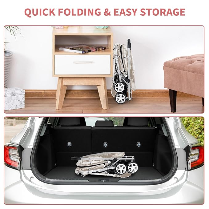 Double Pet Stroller 2 Dogs