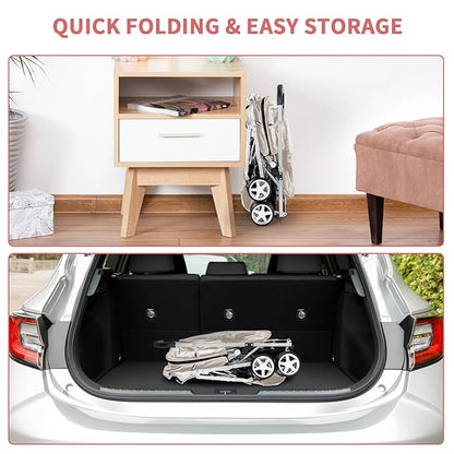 Double Pet Stroller 2 Dogs