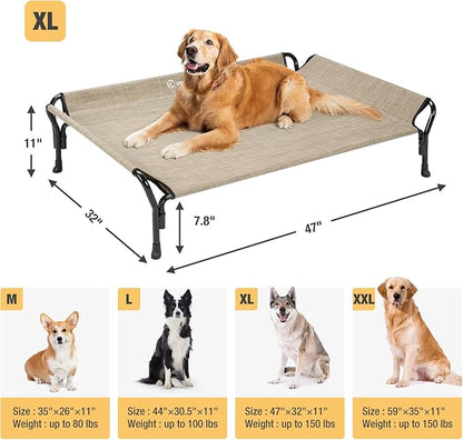 Veehoo Cooling Raised Dog Bed
