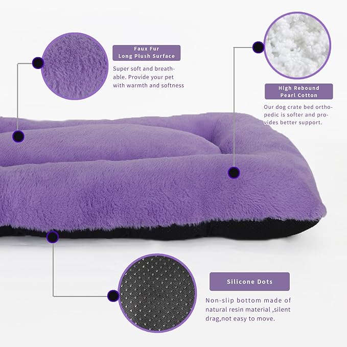 Dog Bed for 36 Inch Crate Washable 24x36 Dog 55lb Medium Dogs,36 Inch