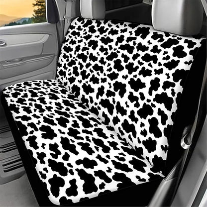 CLOHOMIN Cow Print Back Seat Covers for SUV