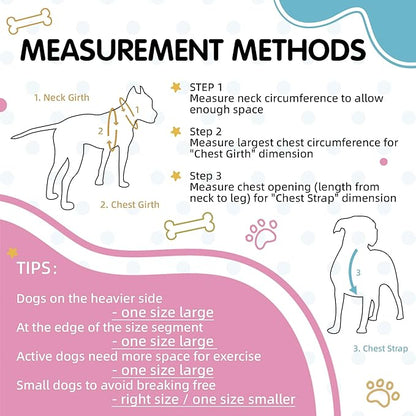 Tri-Color Harness for Medium Dog 3/4''''W x 19''- 25''''