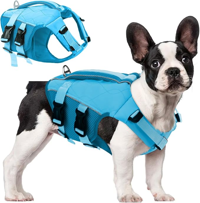 ASENKU Dog Life Jacket with Rescue Handle