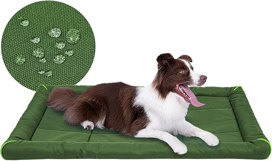 Miguel Oxford 900D Outdoor Waterproof Dog Bed for Metal Dog Crates Water-Resistant All Weather Pet Mat Durable Easy Wipe Clean Travel Indoor Outdoor Puppy Cat Crate Bed 40inch