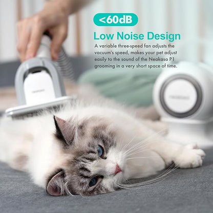 neabot Neakasa P1 Pro Pet Grooming Kit & Vacuum Suction 99% Pet Hair 5 Proven