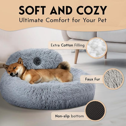 PetJett Calming Dog Bed 30'' Fits 45 lbs