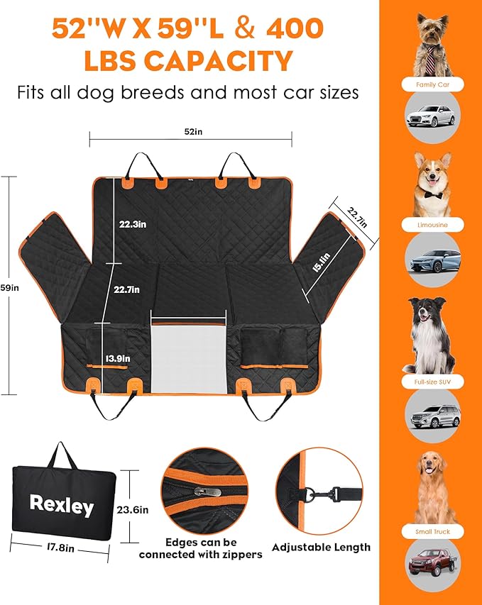 Back Seat Extender for Dogs 100% Comfortable