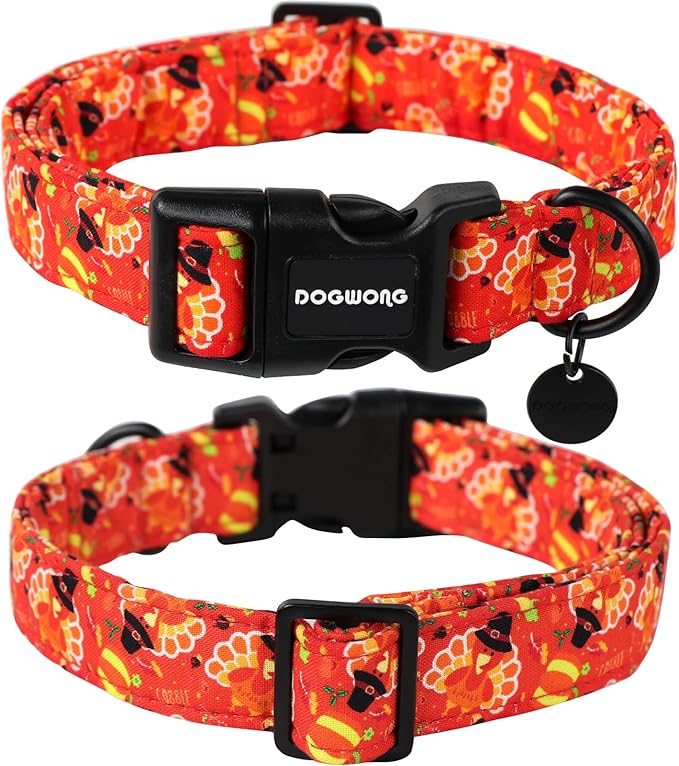 DOGWONG Cotton Dog Collar