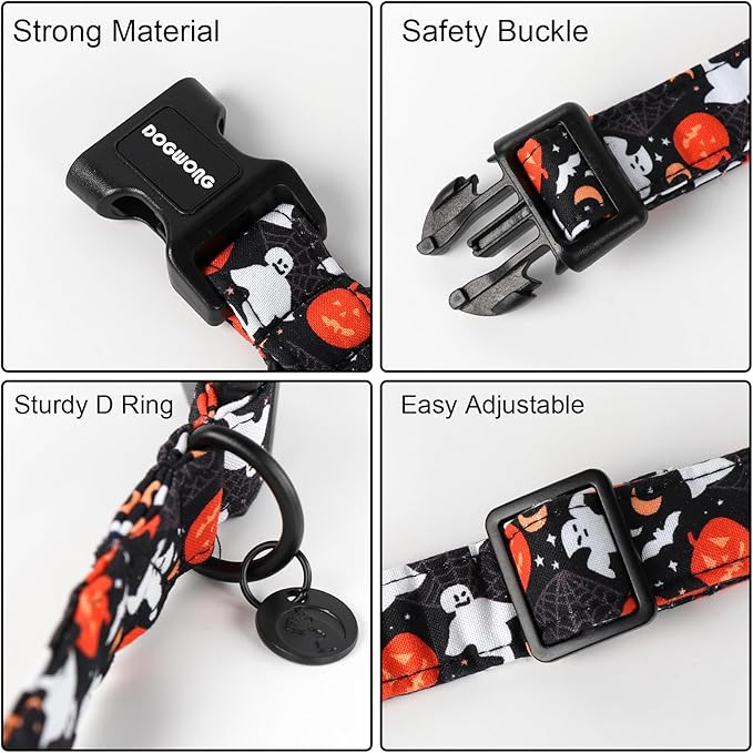 DOGWONG Cotton Dog Collar