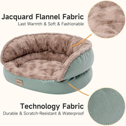 Jiupety Cute Cat Beds for Indoor Cats 20in Pet 12lbs, Washable